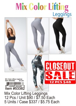 Mix Color Lifting Leggings